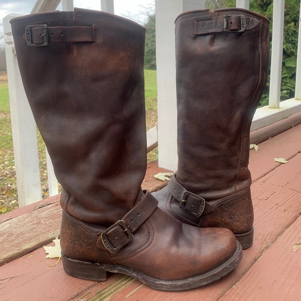 ✨Frye ✨Veronica Slouch Tall Boot in Redwood Size 8 1/2 👢
